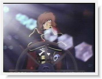Captain Harlock at the helm of his new command: The Arcadia.